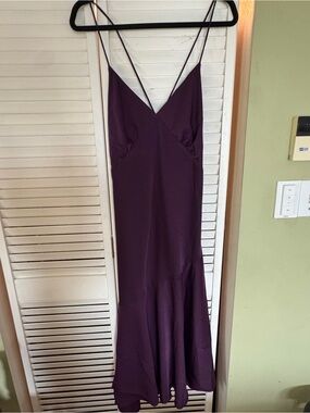Banana Republic Plum Spaghetti-Strap Maxi Dress